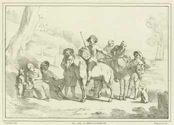 Boeren rusten op weg naar de markt